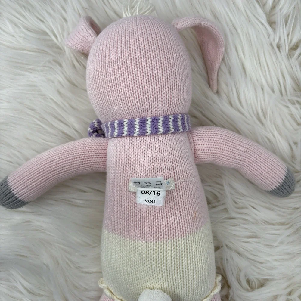 Blabla Fleur Bunny Rabbit Pink Purple Scarf 16